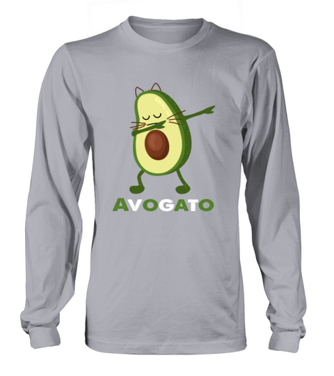 Funny Kitten Dabbing Avogato Cinco De Mayo Cat Lov Men's Long Sleeve
