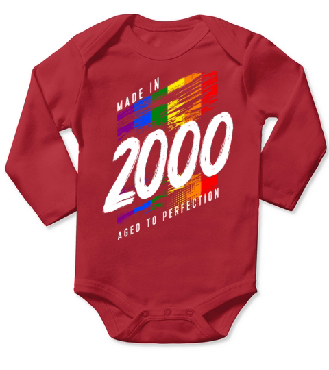 2000 Birthday LGBT Gay Pride Long Sleeve Baby One-Piece