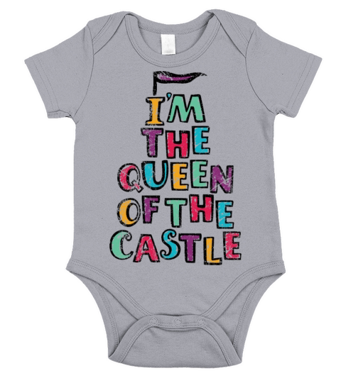 I’m The Queen Of The Castle - Vintage Short Sleeve Baby One-Piece