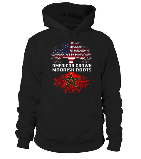 American Grown Moorish Roots Proud Moors Moorish Moroccan Hoodie Unisex