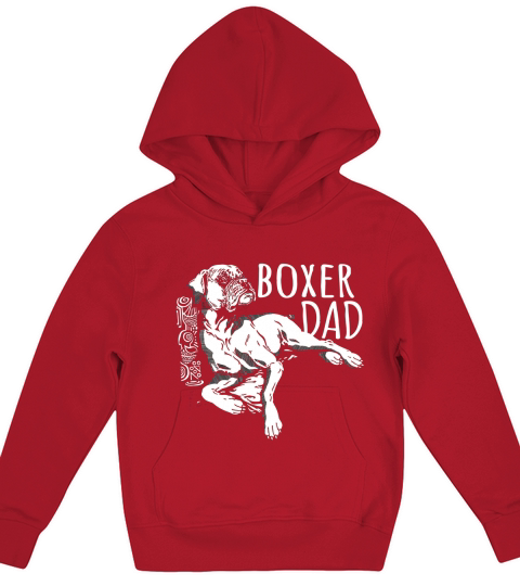 Mens Boxer Dad Best Cool Father of Boxer Dog Lover Gift TShirt Kids Hoodie