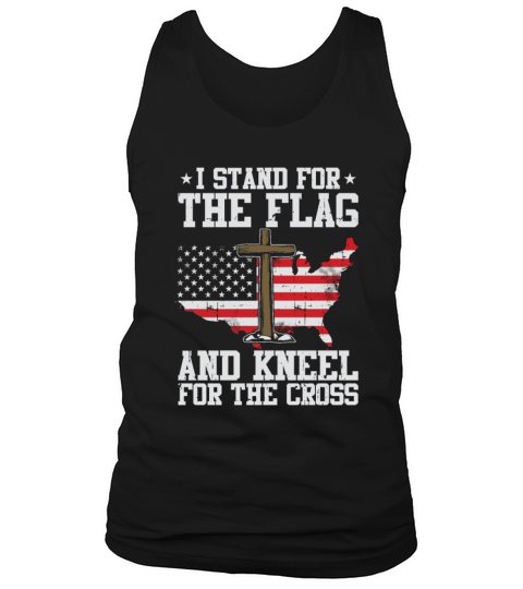 I Stand For The Flag And Kneel For The Cross Men's Tank Top