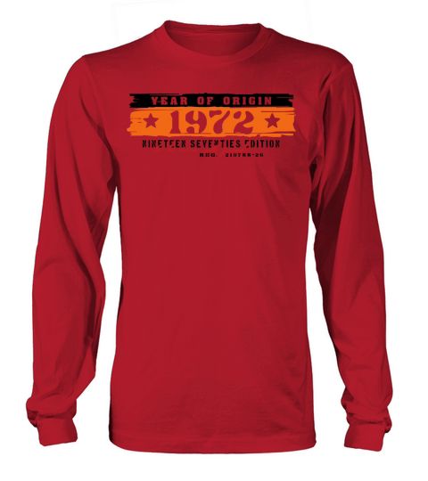 Year of Origin 1972 Men's Long Sleeve