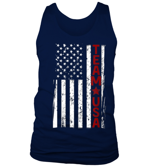 USA Flag Olympic Games 2021 Vintage Team USA Men's Tank Top
