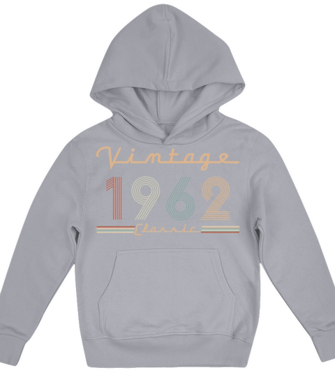 Vintage 1962 Classic Original Retro Art Kids Hoodie