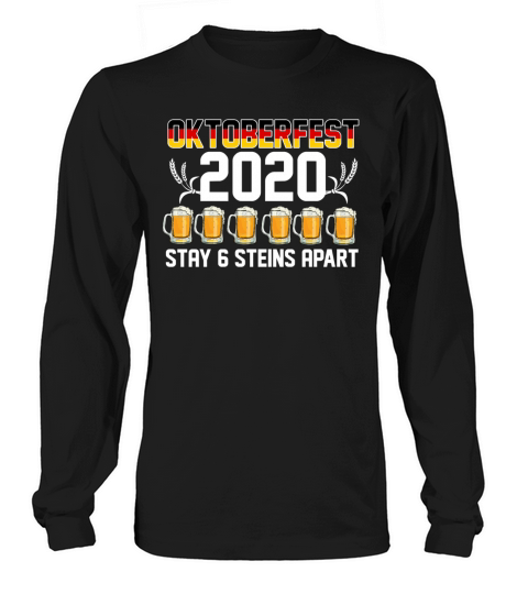 Oktoberfest 2020 6 Stein Apart Beer October Gift Men's Long Sleeve