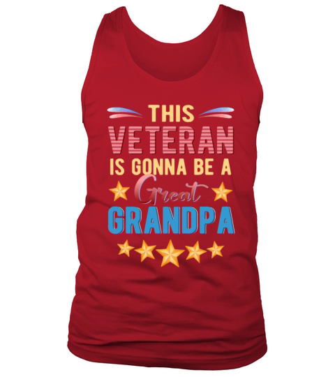 This Veteran Is Gonna Be A Great Grandpa Gift Men's Tank Top