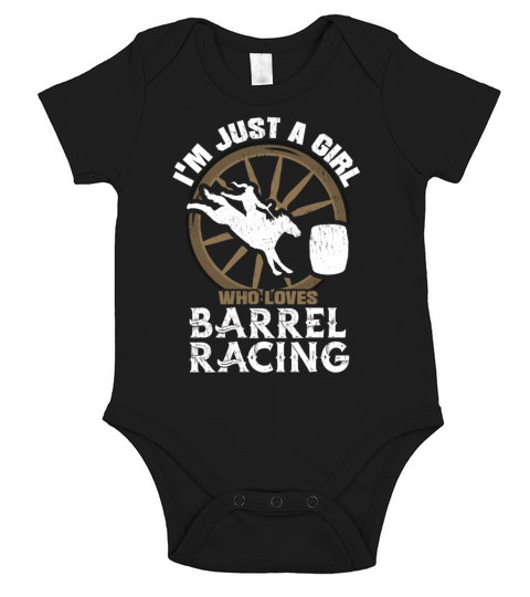 Horse Racing Just A Girl Who Loves Barrel Racing Short Sleeve Baby One-Piece