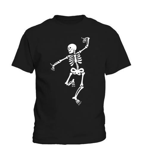 Funny Dancing Skeleton for Halloween Kids T-Shirt