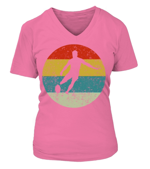 rugby vintage Women's V-Neck T-shirt
