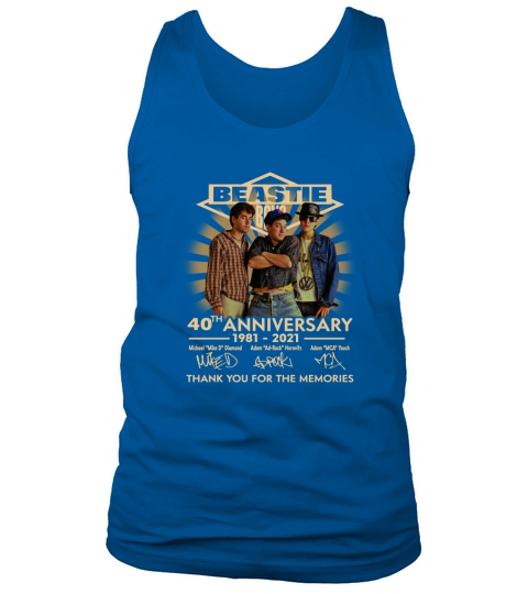 Beastie boys 40th anniversary 1981 2021 Tank Top Unisex