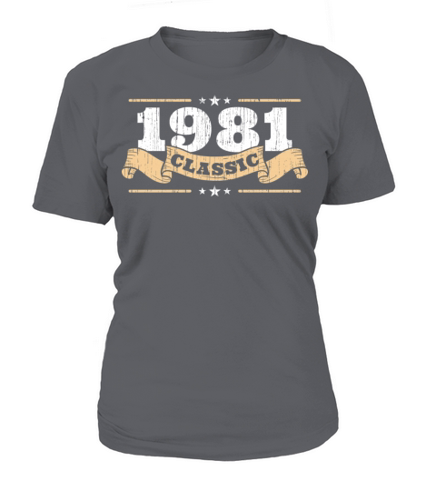Anniversary 1981 Classic Matching Couple Distresse Women's T-Shirt