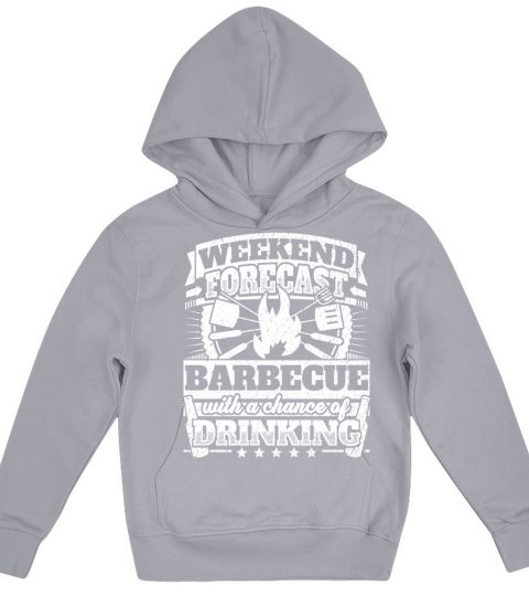 Weekend Forecast Barbecue Drinking Tee Kids Hoodie