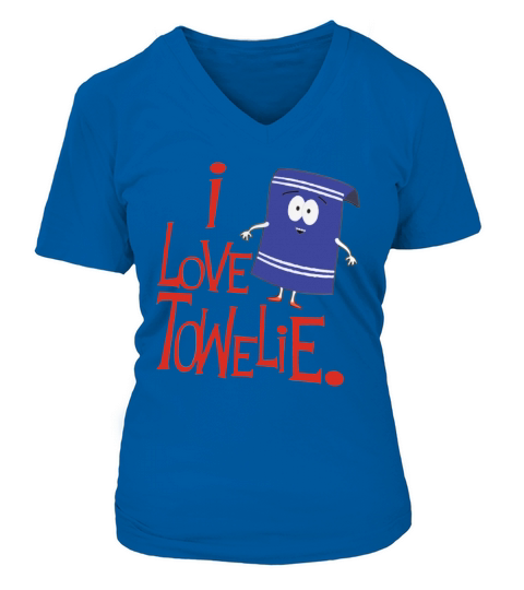 I  Love Towelie V-neck T-Shirt Woman