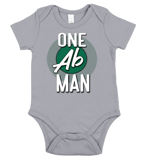 One Ab Man For Funny Dad Short Sleeve Baby One-Piece