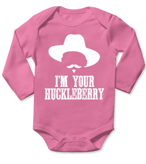 IM Your Huckleberry Vintage Funny Western Quote T Long Sleeve Baby One-Piece