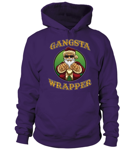 Merry Christmas Gangsta Wrapper - Dangerous Santa Claus Women's Hoodie