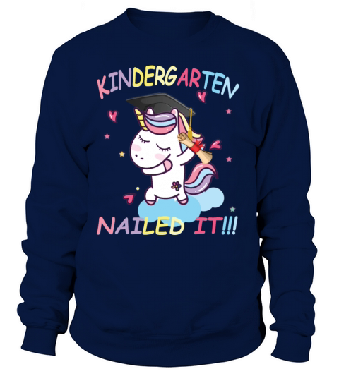 Dabbing Unicorn Kindergarten Nailed It Graduate Women's Sweatshirt