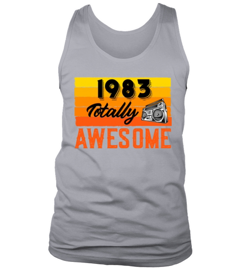 1983 Totally Awesome Dad Birthday Mom Birthday Men's Tank Top