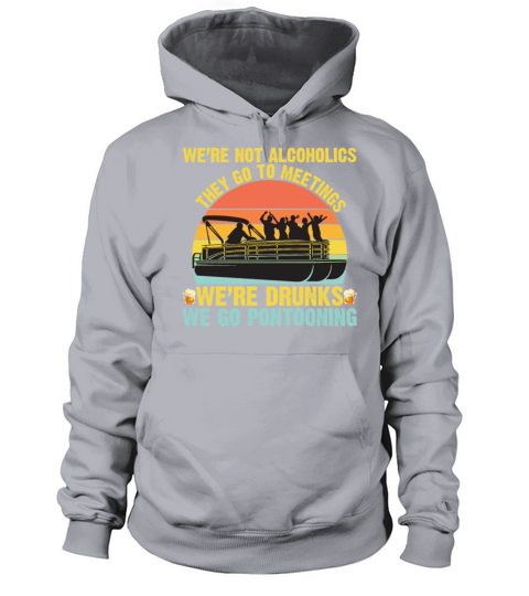 Were Drunks Go Pontooning Vintage Women's Hoodie