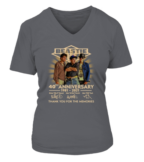 Beastie boys 40th anniversary 1981 2021 V-neck T-Shirt Woman