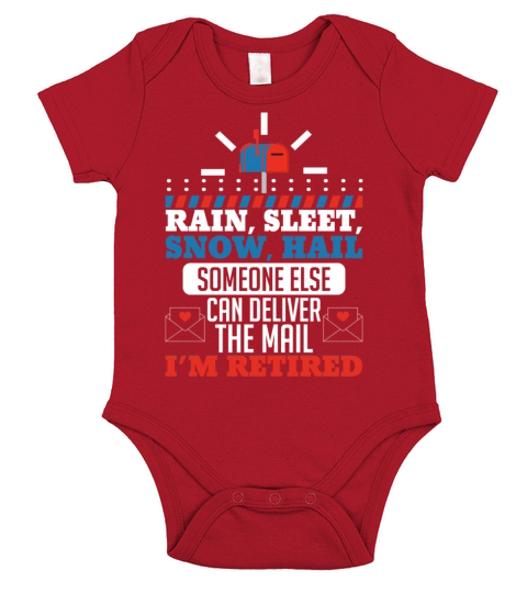 Funny Retired Postal Worker Mailman Retirement Gif Short Sleeve Baby One-Piece