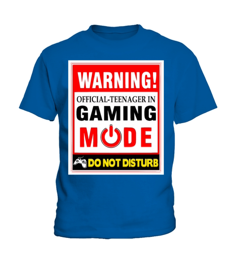 Official Teenager In Gaming Mode Warning Kids T-Shirt