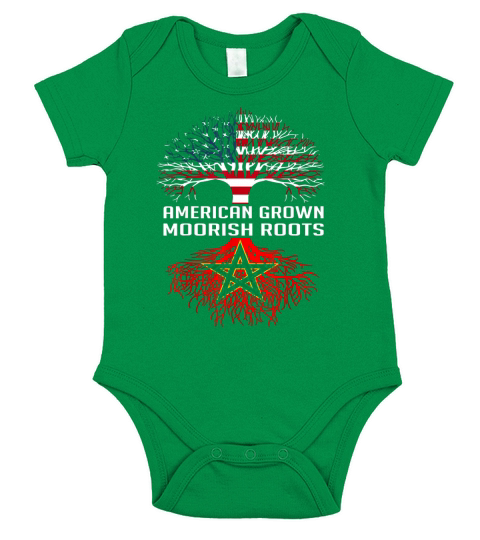 American Grown Moorish Roots Proud Moors Moorish Moroccan Short Sleeve Baby One-Piece