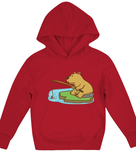 Fish Fishing Gift Fishing Butt fisher Eel Kids Hoodie