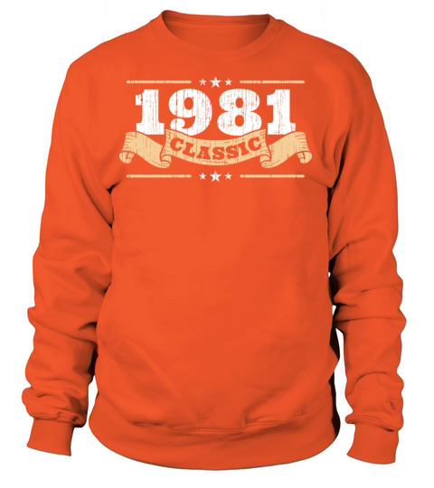Anniversary 1981 Classic Matching Couple Distresse Women's Sweatshirt