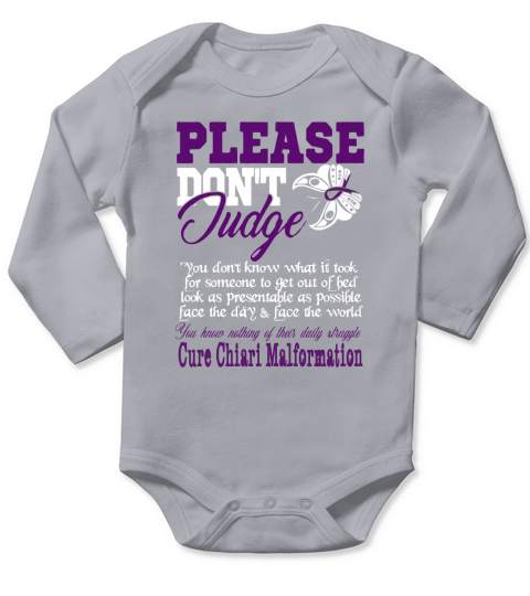 Please1  Chiari Malformation Long Sleeve Baby One-Piece