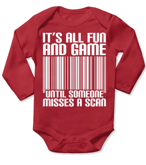 Funny Misses A Scan Postal Worker Long Sleeve Baby One-Piece