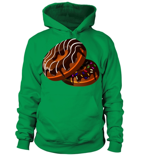 Donut sweet food candy vector illustration drawing Men's Hoodie