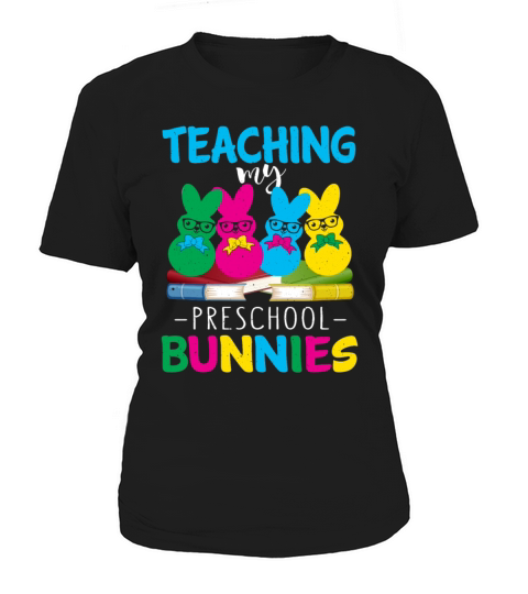 Preschool Teacher Cute Bunny Egg Day Easter Sunday Women's T-Shirt