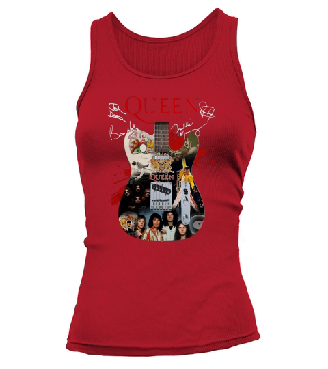 Queen Freddie Mercury guitarist signatures shirt Tank top Woman