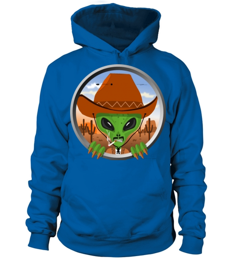 Alein cowboy getting shot Women's Hoodie