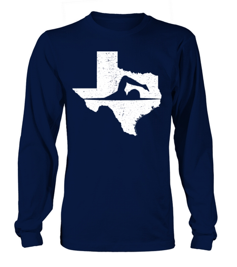 Texas Map Swimmer Women's Long Sleeve