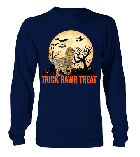 Halloween Dinosaurio T rex Momia Calabaza Women's Long Sleeve