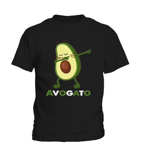 Funny Kitten Dabbing Avogato Cinco De Mayo Cat Lov Kids T-Shirt