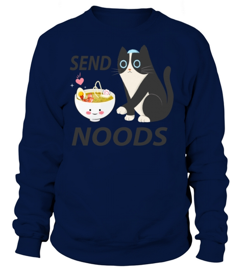 Send Noods Cute Cat Japanese Drwing Women's Sweatshirt