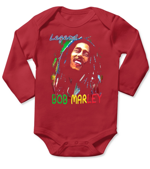 Bob Marley Long Sleeve Baby One-Piece