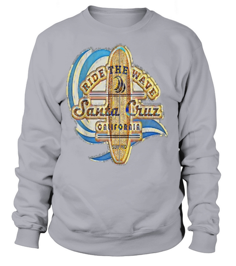 Santa Cruz Tourist Tee Shirt Vintage Look T-Shirt Women's Sweatshirt