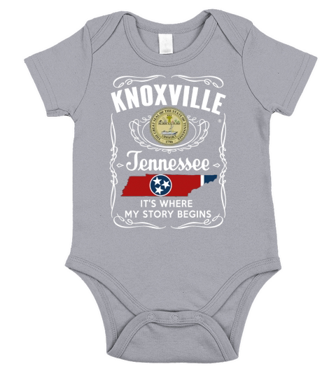 Knoxville, Tennessee - My Story Begins Short Sleeve Baby One-Piece