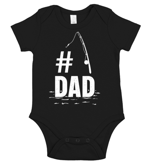 #1 Dad Fisherman Gift For Him Short Sleeve Baby One-Piece