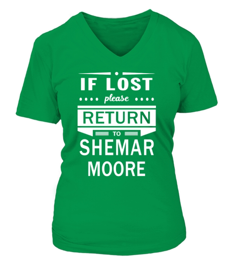 If Lost Please Return To Shemar Moore V-neck T-Shirt Woman