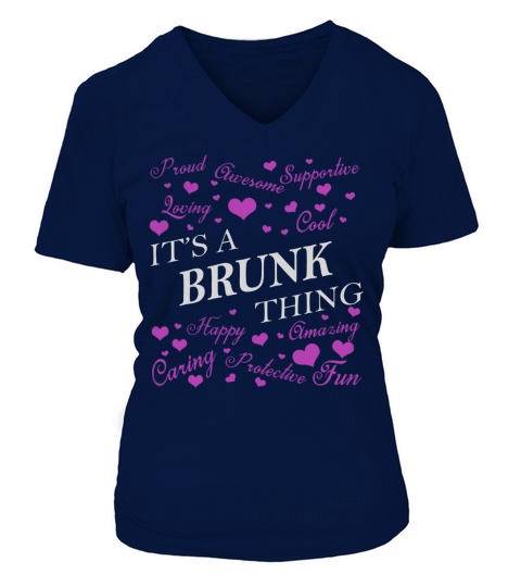 BRUNK Shirts - Its a BRUNK Thing Name Shirts V-neck T-Shirt Woman
