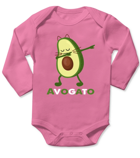 Funny Kitten Dabbing Avogato Cinco De Mayo Cat Lov Long Sleeve Baby One-Piece
