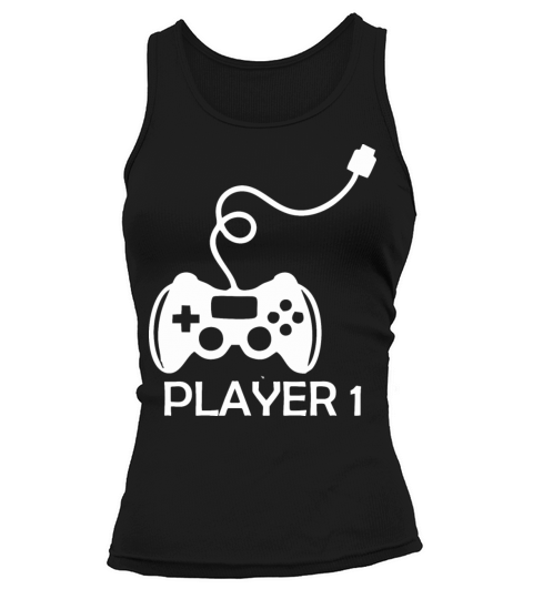 Player 1 Gamer Happy Fathers Day Women's Tank Top