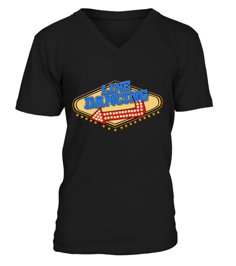 Line Dancing Dance Men's V-Neck T-shirt