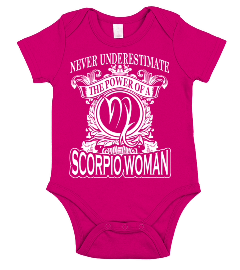 Power of a Scorpio woman - Never underestimate Short Sleeve Baby One-Piece